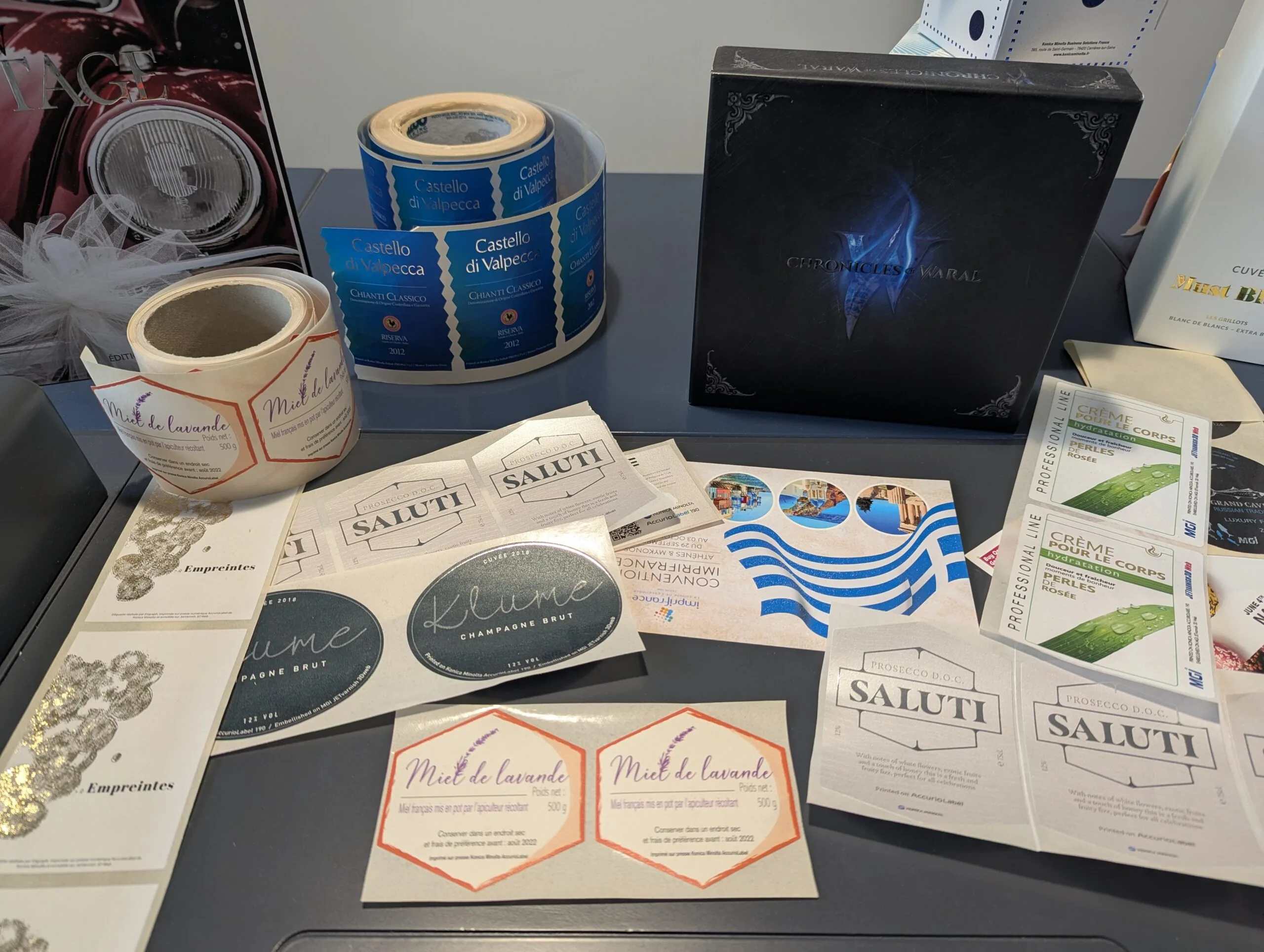 AccurioLabel230 Konica Minolta échantillons test